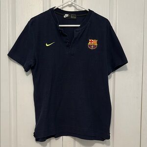 Nike Dark Blue FC Barcelona Polo